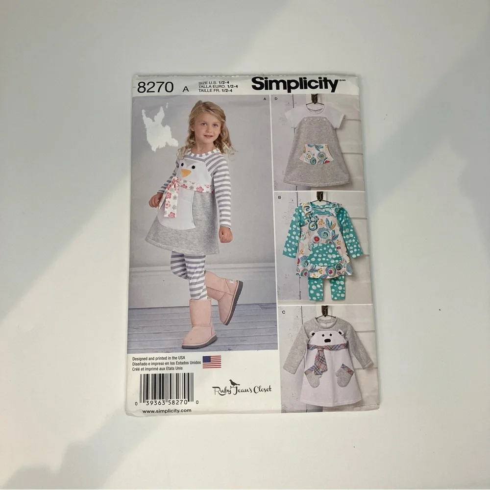 Simplicity Sewing Pattern 8270 - Versatile Dress Pants Toddler Outfits
